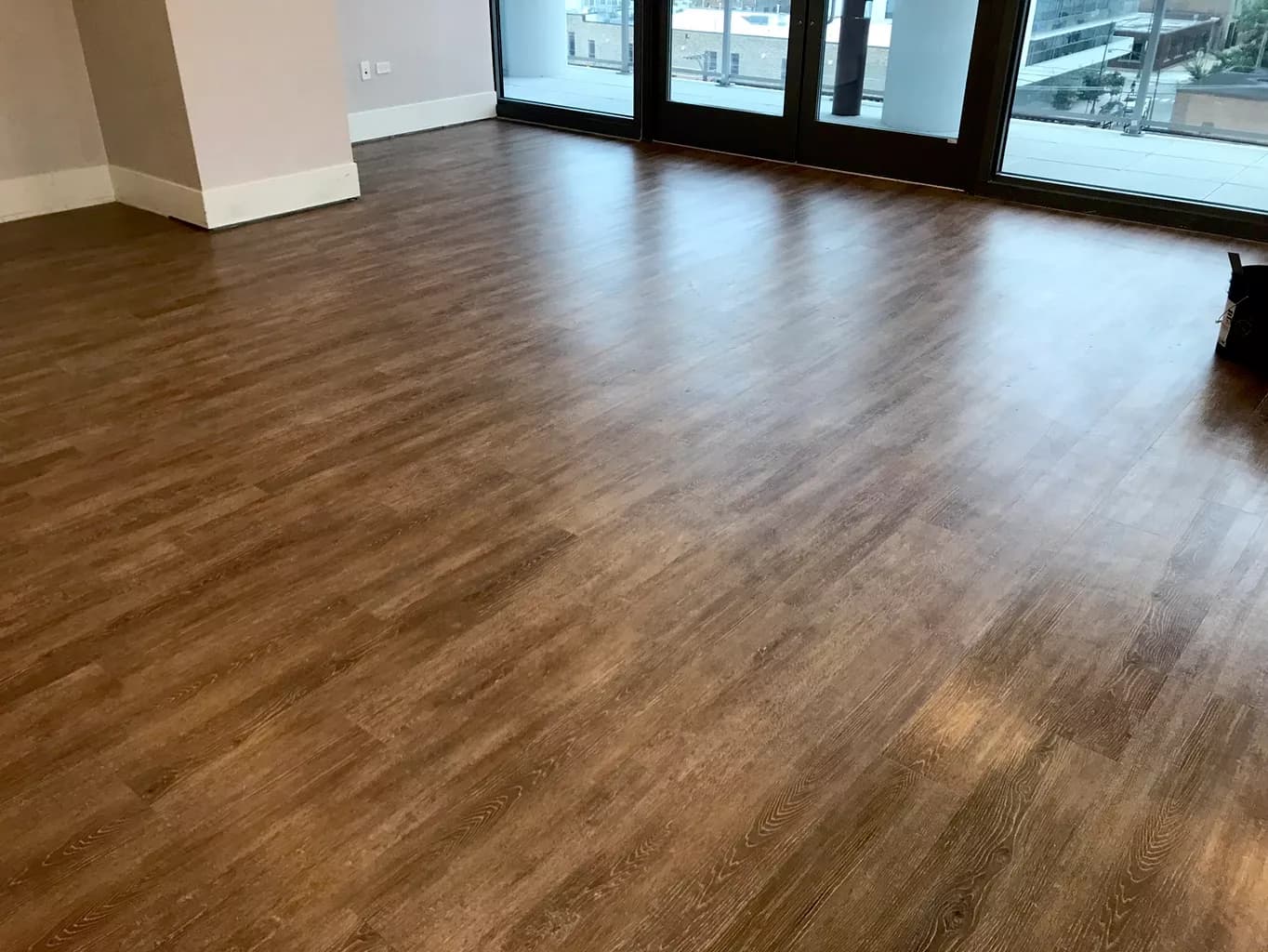 Luxury vinyl plank flooring installed in a Chula Vista home by Zelo Flooring